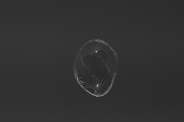 Bubble on a gray background.