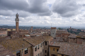 Fototapeta na wymiar A view of Siena