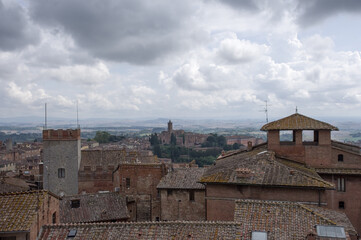 Fototapeta premium A view of Siena