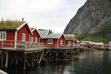 Fototapeta premium fishermen's houses by the sea