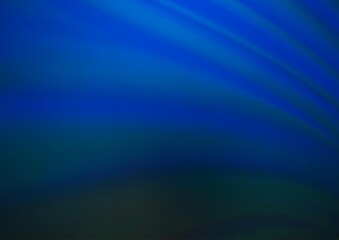 Dark BLUE vector blurred and colored background.