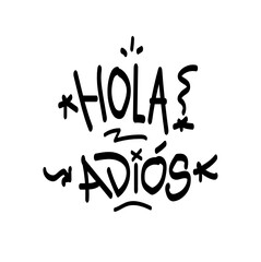 Hola y Adiós Formas de saludar cordialmente a las personas de lengua Castellana,  Español puro.  © Vlad