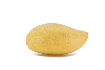 Riped waterlily mango isolated on white. Clipping path