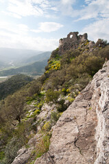 Quirra Castle, Villaputzu, Cagliari district, Sardinia, Italy, Europe