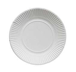 Disposable paper plate for food