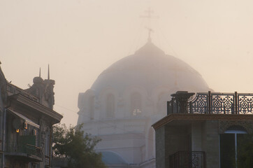 Храм в тумане Евпатория Крым