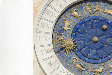 Part of big ancient zodiac calendar