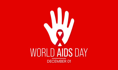 Vector illustration on the theme of World AIDS day observed each year on December 1st across the globe.