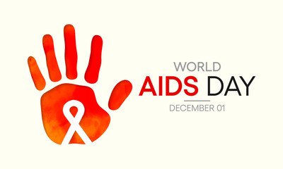 Obraz premium Vector illustration on the theme of World AIDS day observed each year on December 1st across the globe.