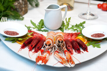 shrimp dish, fresh prawns