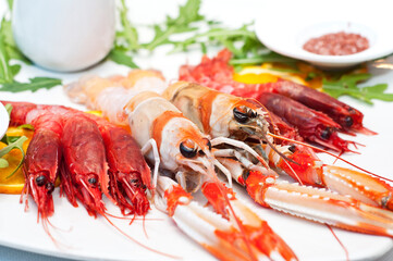 shrimp dish, fresh prawns