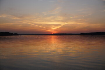 Obraz premium sunset in the sea
