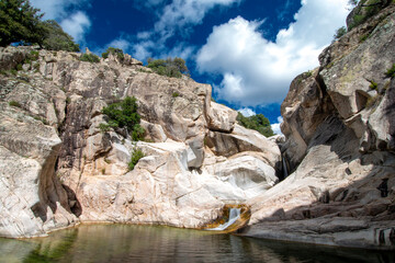 bau mela waterfalls in sardinia
