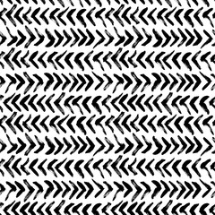 Herringbone brush strokes vector seamless pattern. Chevron texture or wallpaper. Grunge
doodle geometric pattern, hand drawn tribal vector background. Graphic brush strokes zig zag
ink illustration