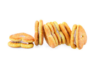 Biscuits isolated on white background