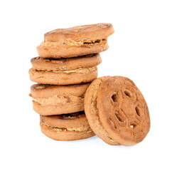 Biscuits isolated on white background