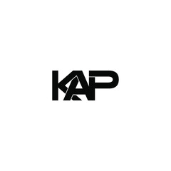 Obraz premium kap letter original monogram logo design