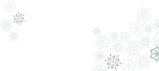 Obraz premium クリスマスに使える雪の結晶のイメージの背景素材