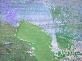 Macro close up oil paint texture on canvas background.