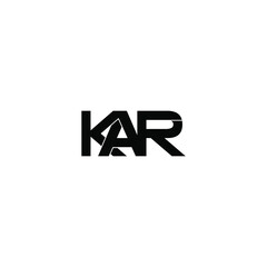 kar letter original monogram logo design