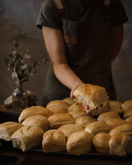 Pan recientemente horneado 