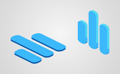 Vector Infographic label design isometric 3d style