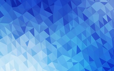 Fototapeta premium Light BLUE vector polygon abstract layout.