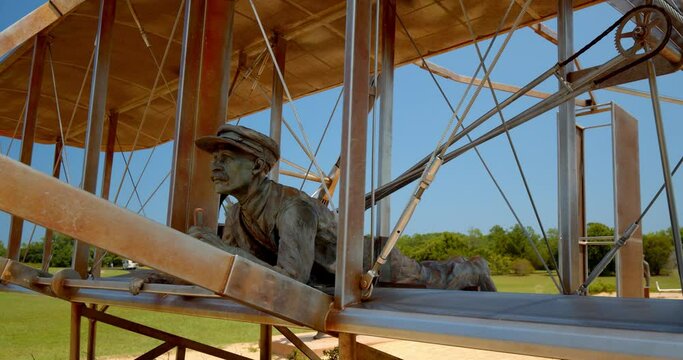 Wright Brothers National Memorial, North Carolina, First Plane 4K