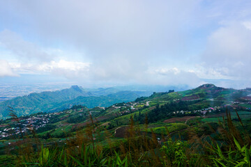 landscape with mountains