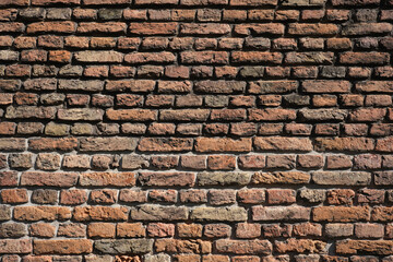 Obraz premium old red brick wall texture background