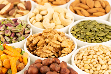 Various kind of nuts