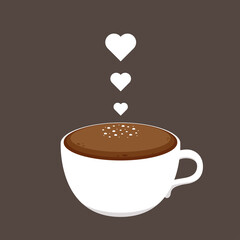 Coffee cup cartoon vector. Coffee menu vector.