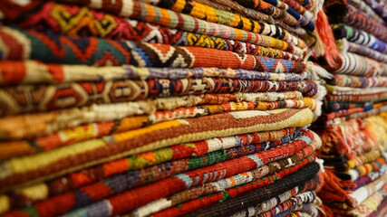 Beautiful carpets in eastern old town shop