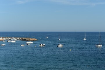 Fototapeta na wymiar Yacht Marina in Cabo Roig. Costa Blanca. Orihuela. Spain