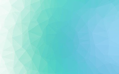 Light Blue, Green vector polygon abstract background.