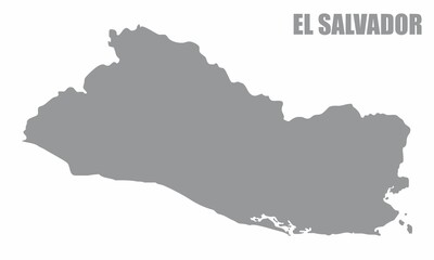Fototapeta premium El Salvador silhouette map
