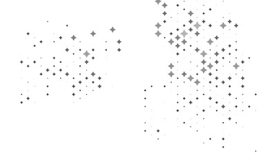 Light Silver, Gray vector layout with bright stars.