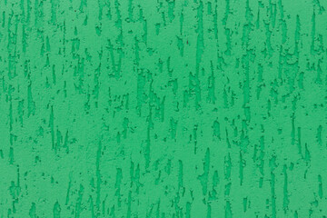 Green painted plaster wall background. Turquoise exterior finish surface. Creative wallpaper, website backdrop for design and text sign. Aqua color decorative texture.