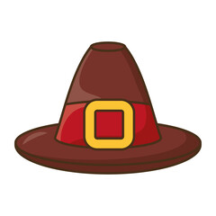 pilgrim hat thanksgiving accessory icon