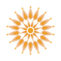 hindu religion candles in circular form