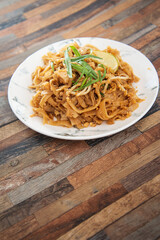 Asian food noodles on the table