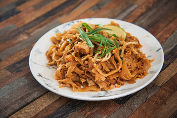 Asian food noodles on the table