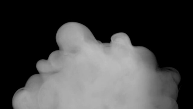 Floating smoke or fog .Boiling of a gas cloud of steam or a chemical substance.Glossy rolling poisonous gas cloud of reagent in chemistry.Toxins and toxic substances in motion