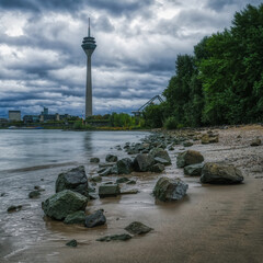 Rheinstrand in Düsseldorf