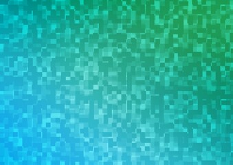 Light Blue, Green vector background with rectangles.