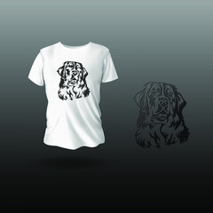German shepherd dog t-shirt design