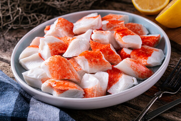 Surimi Crab Flavored Seafood - 386925824