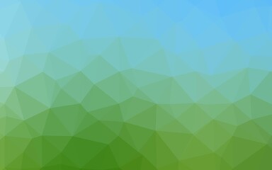 Light Blue, Green vector abstract polygonal cover.