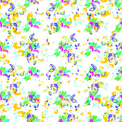 seamless pattern with butterflies