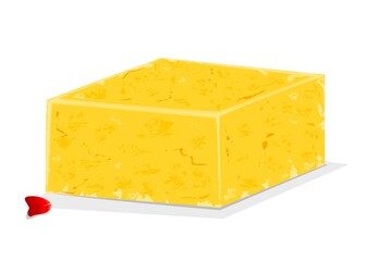 Barfi indian Sweet Dish Food Vector